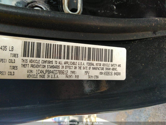 1C4NJPBA4ED789612 Jeep Patriot Altitude