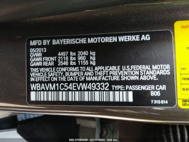 WBAVM1C54EVW49332 BMW X1 Sdrive28i