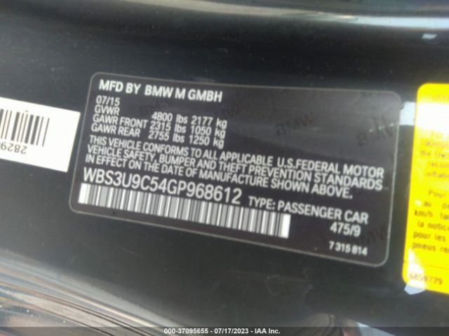 WBS3U9C54GP968612 BMW M4