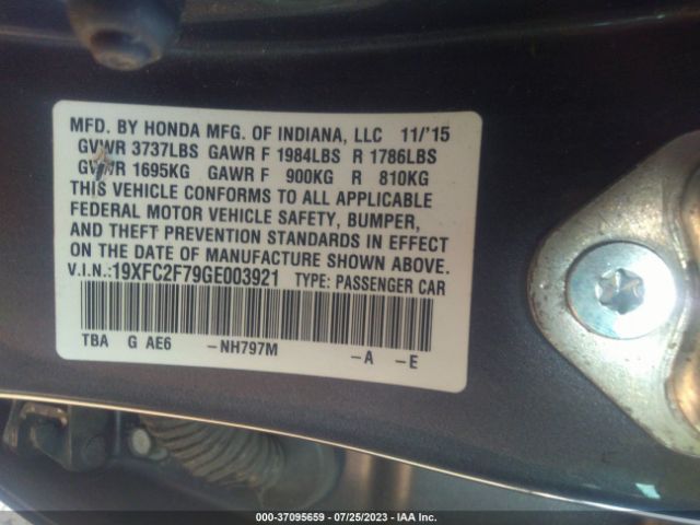 19XFC2F79GE003921 Honda Civic Sedan Ex