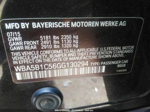 WBA5B1C56GG130294 BMW 5 Series 535i