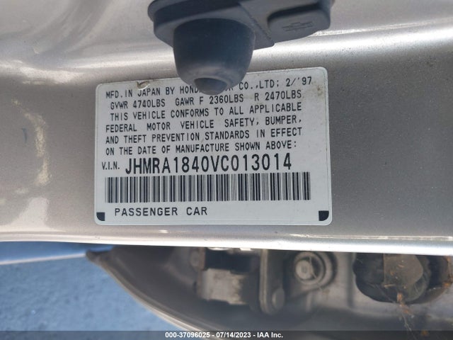 1997 HONDA ODYSSEY LX VIN: JHMRA1840VC013014