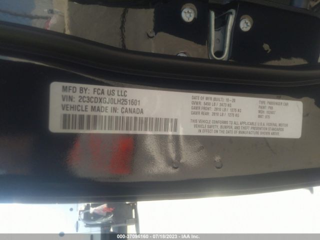 2C3CDXGJ0LH251601 Dodge Charger Scat Pack Widebody