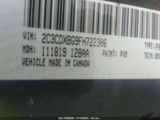 2C3CDXBG9FH722306 Dodge Charger Se
