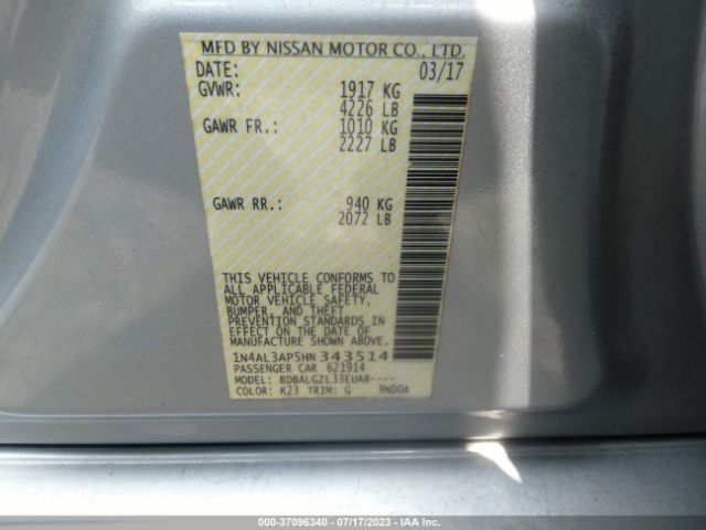 1N4AL3AP5HN343514 Nissan Altima 2.5 S