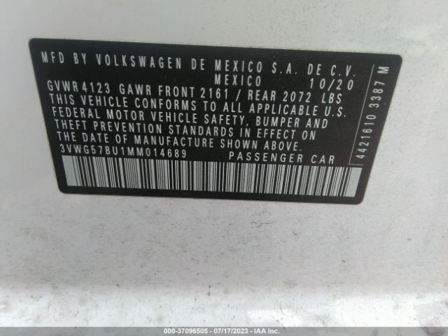 2021 VOLKSWAGEN JETTA 3VWG57BU1MM014689 Photo 8