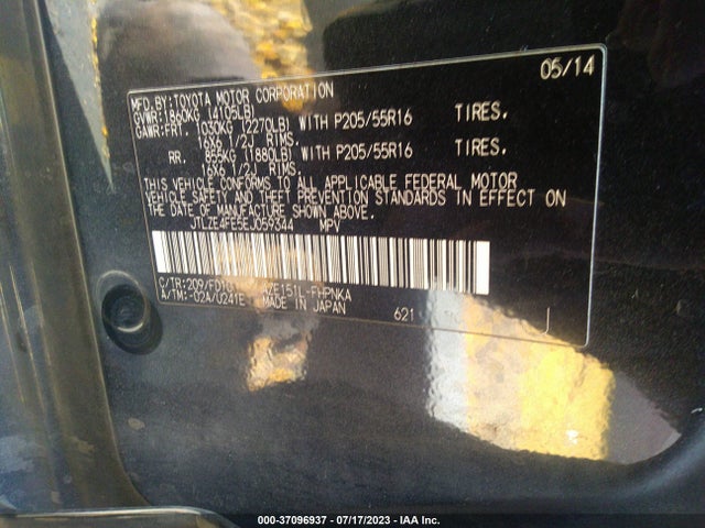 JTLZE4FE5EJ059344 Scion XB