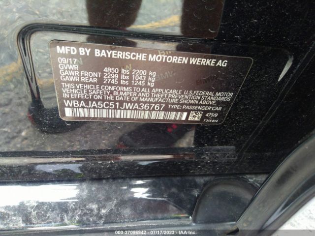 WBAJA5C51JWA36767 BMW 5 Series 530i