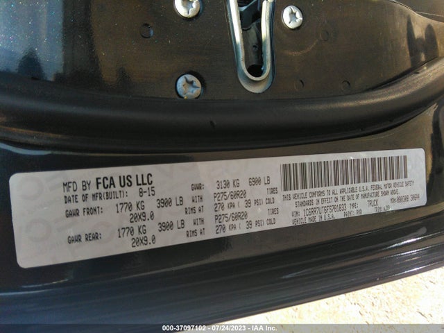 1C6RR7UT6FS781833 RAM 1500 Sport