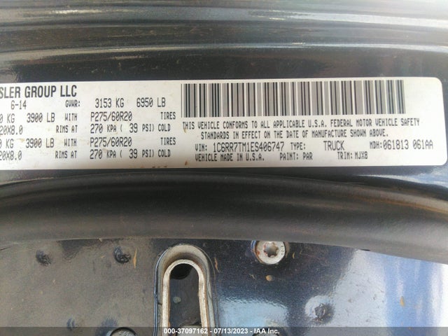 1C6RR7TM1ES406747 RAM 1500 Big Horn