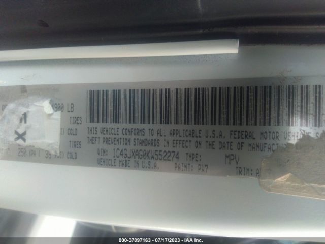 1C4GJXAG0KW552274 Jeep Wrangler Sport S