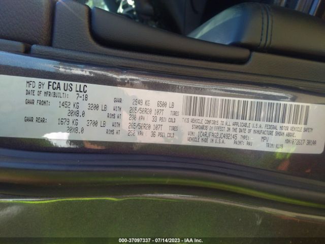 1C4RJFAG2JC492145 Jeep Grand Cherokee Altitude