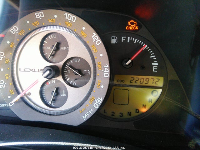 2003 LEXUS IS 300 VIN: JTHBD192530070734