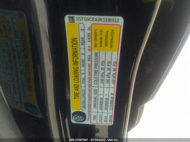 1GTG5CEA9K1330512 GMC Canyon 2wd Sle