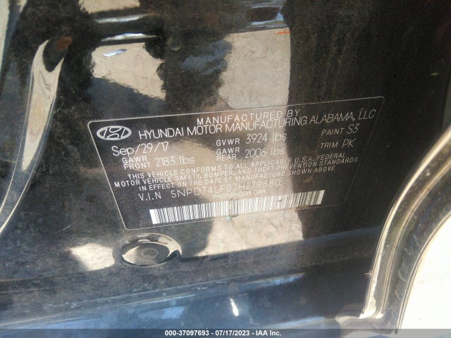 Hyundai ELANTRA SE 2018 5NPD74LF0JH279880 Image 16