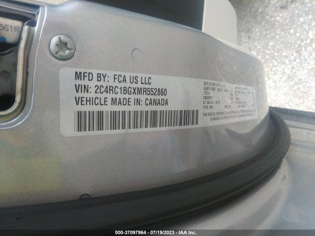2C4RC1BGXMR552860 Chrysler Pacifica Touring L