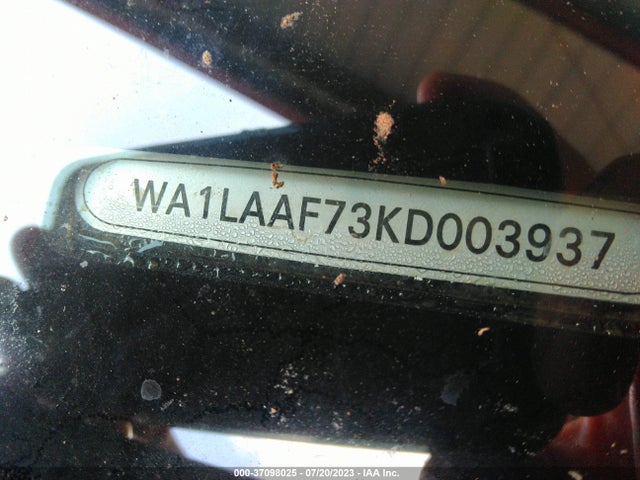 WA1LAAF73KD003937 Audi Q7 Premium Plus