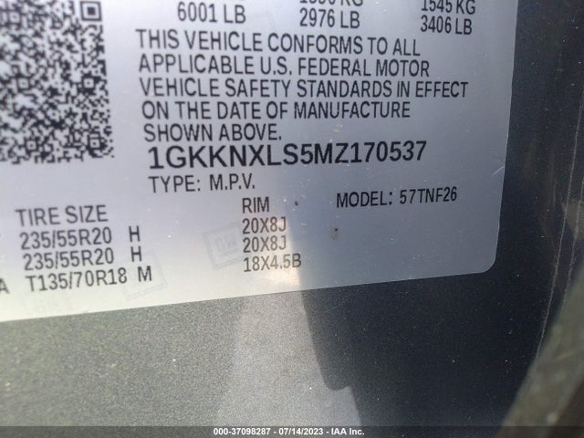 GMC Acadia Denali 2021 1GKKNXLS5MZ170537 Image 9