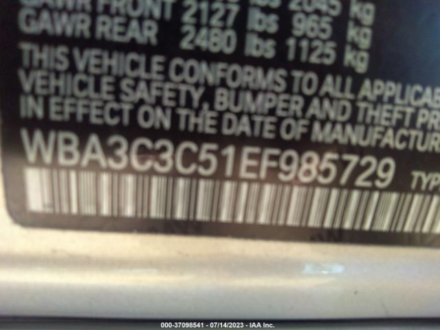 WBA3C3C51EF985729 BMW 3 Series 320i Xdrive