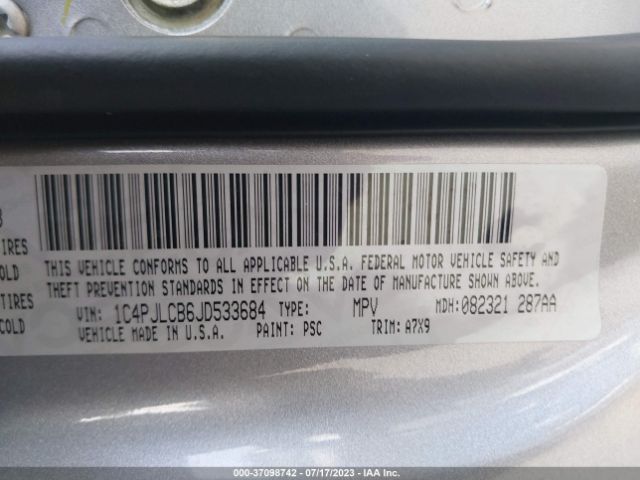 1C4PJLCB6JD533684 Jeep Cherokee Latitude