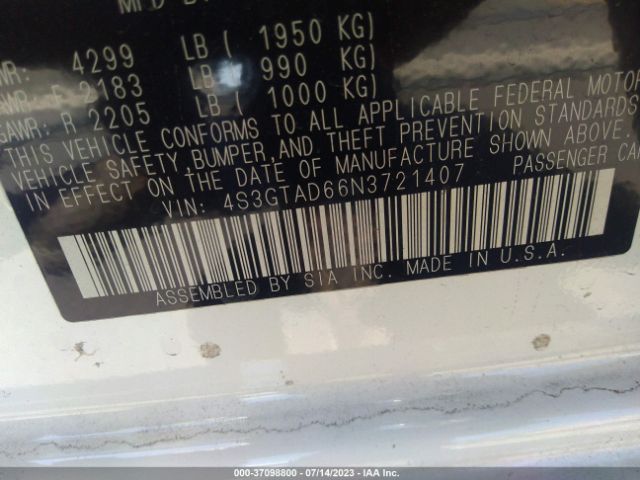 4S3GTAD66N3721407 Subaru Impreza Premium