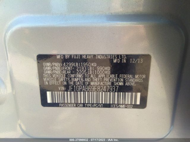 JF1GPAB69E8247937 Subaru Impreza Wagon 2.0i Premium