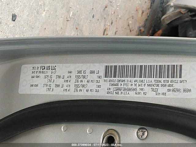 1C6RR6FG8HS805045 RAM 1500 Tradesman