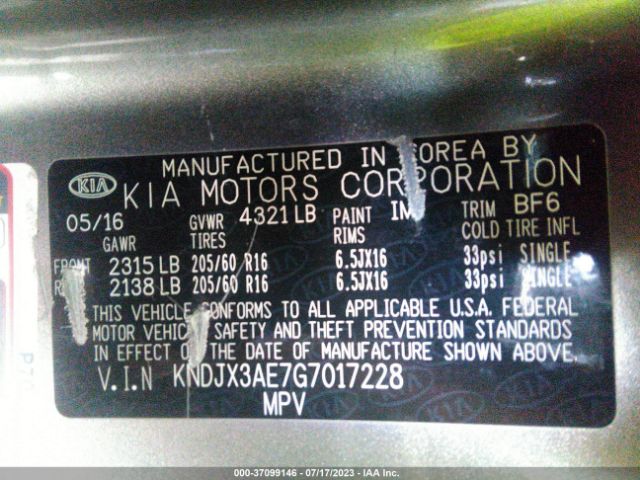 KNDJX3AE7G7017228 KIA Soul Ev +
