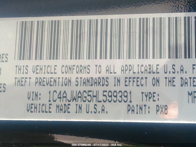 1C4AJWAG5HL599391 Jeep Wrangler Sport