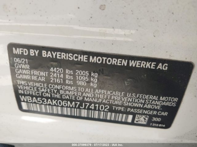 WBA53AK06M7J74102 BMW 2 Series 228i