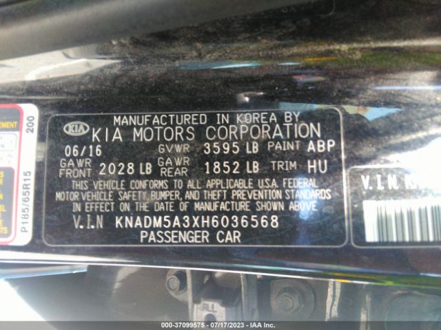 KNADM5A3XH6036568 KIA Rio 5-door Lx