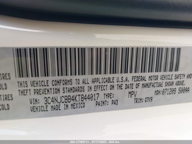 3C4NJCBB4KT844017 Jeep Compass Altitude