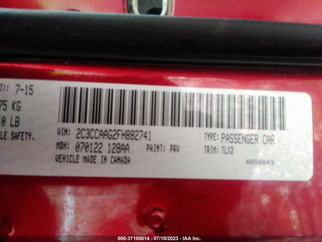 2C3CCAAG2FH882741 Chrysler 300 Limited