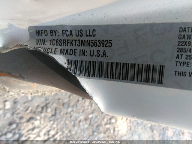 1C6SRFKT3MN563925 RAM 1500 Longhorn