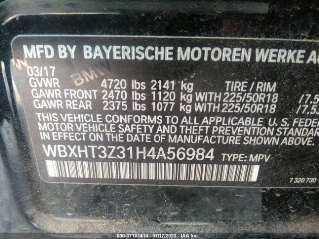 WBXHT3Z31H4A56984 BMW X1 Xdrive28i