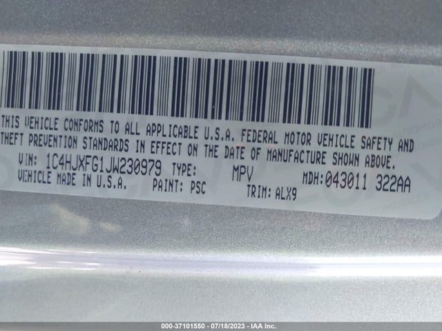 1C4HJXFG1JW230979 Jeep Wrangler Unlimited Rubicon