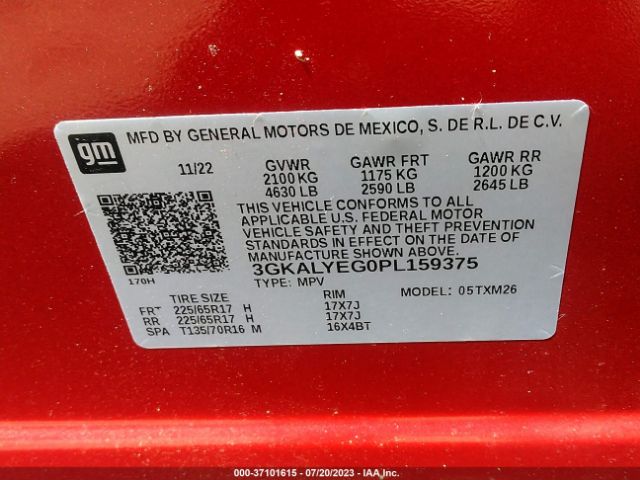 3GKALYEG0PL159375 GMC Terrain At4