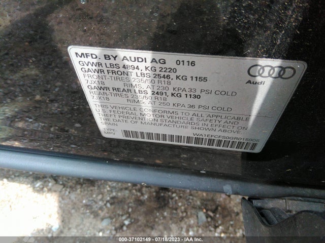 WA1EFCFS0GR015905 Audi Q3 Premium Plus