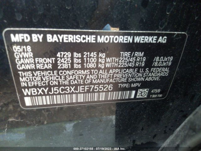 WBXYJ5C3XJEF75526 BMW X2 Xdrive28i