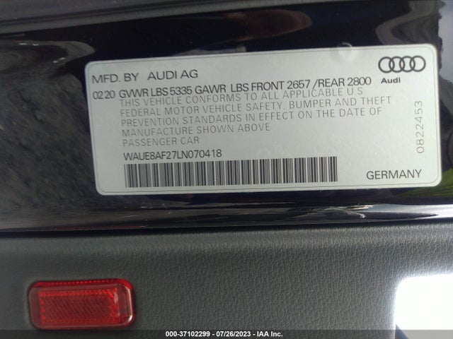 2020 Audi A6, VIN: WAUE8AF27LN070418