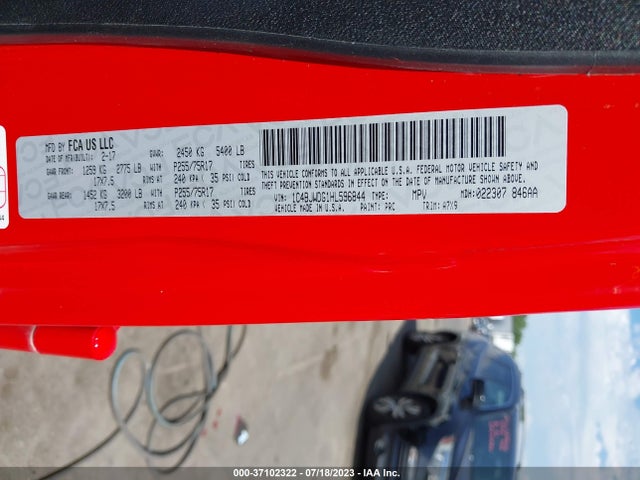 1C4BJWDG1HL596844 Jeep Wrangler Unlimited Sport