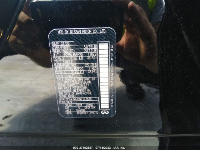 3PCAJ5K30NF113638 Infiniti Qx55 Essential Awd