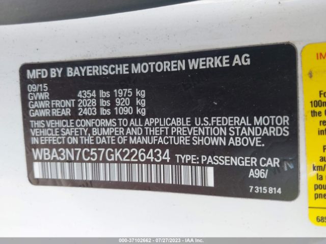 WBA3N7C57GK226434 BMW 428i