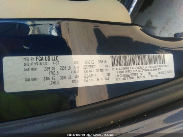 2C4RDGBG2HR760642 Dodge Grand Caravan Se