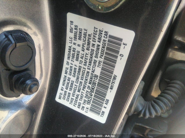 Honda Insight Touring 2019 19XZE4F95KE001130 Image 9