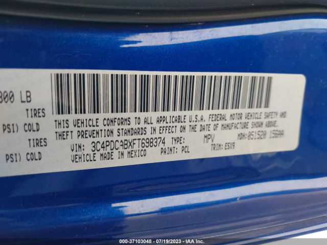 3C4PDCABXFT698374 Dodge Journey American Value Pkg