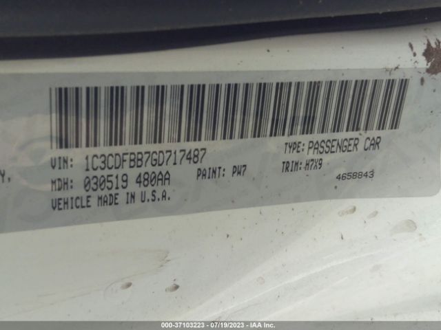 1C3CDFBB7GD717487 Dodge DART SXT