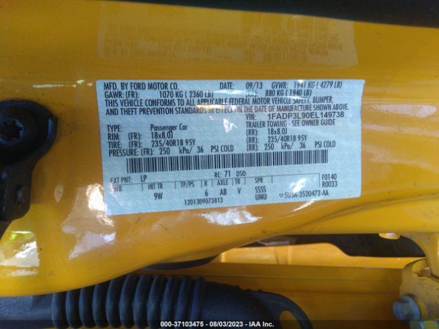 1FADP3L90EL149738 Ford FOCUS ST