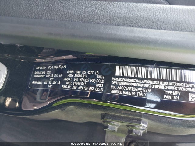 ZACCJABT2GPE17275 Jeep Renegade Latitude