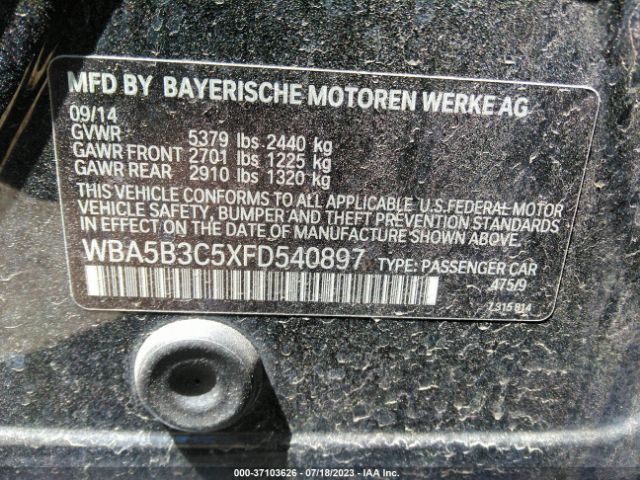 WBA5B3C5XFD540897 BMW 5 Series 535i Xdrive